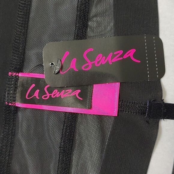 New With Tags La Senza Size Small High Waist Shaping Black‎ G-String - Picture 8 of 11